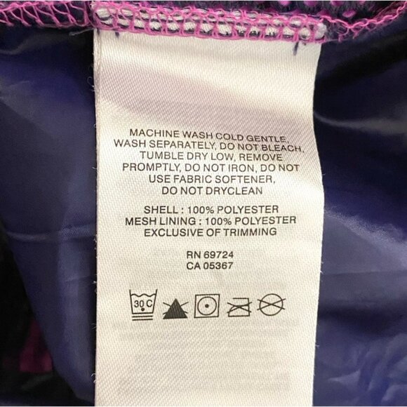 Columbia Girls Purple Pullover Hooded Lightweight Windbreaker 1/2 Zip Size XS 6‎ - Picture 5 of 5